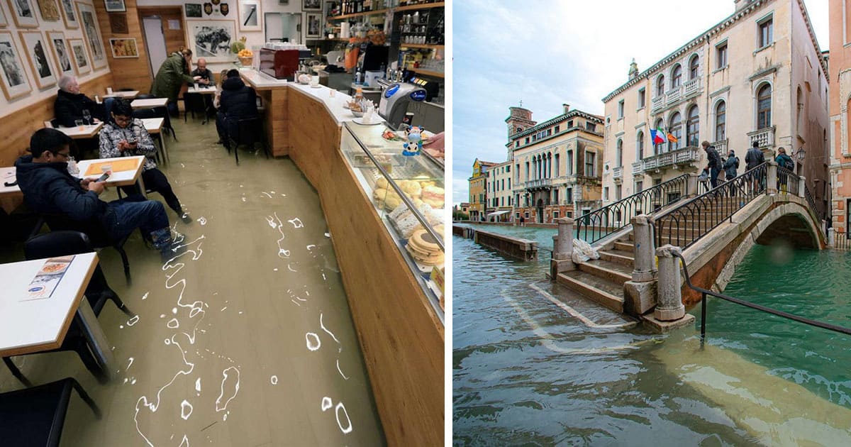 Íme 25 fénykép a Velencét sújtó árvíz elképesztő mértékéről