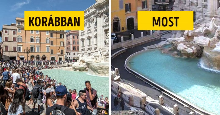 Koronavírus miatt elhagyatottá vált olasz turistalátványosságok jelenleg így néznek ki
