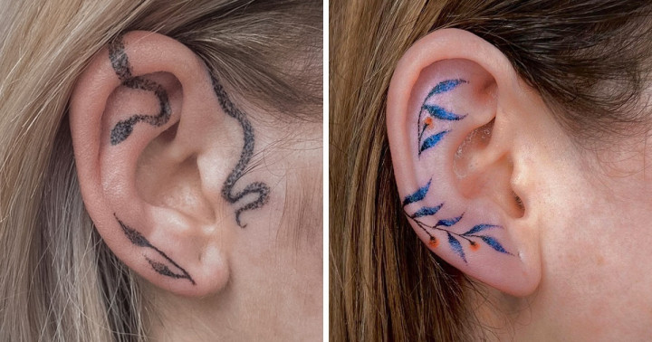 20+ fül tetoválás, mely jobban néz ki, mint egy pár divatos fülbevaló