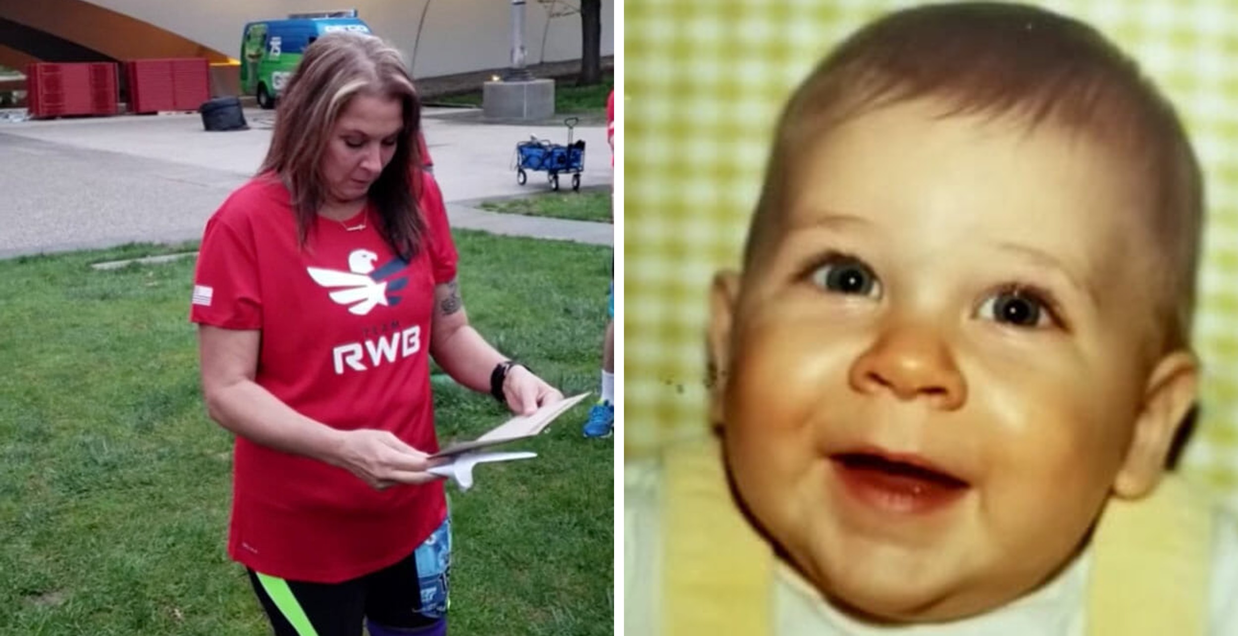 A nő 15 évesen örökbe adta babáját, de 35 évvel később egy maratonon megjelenik mögötte és ez a pillanat valami szívszorító